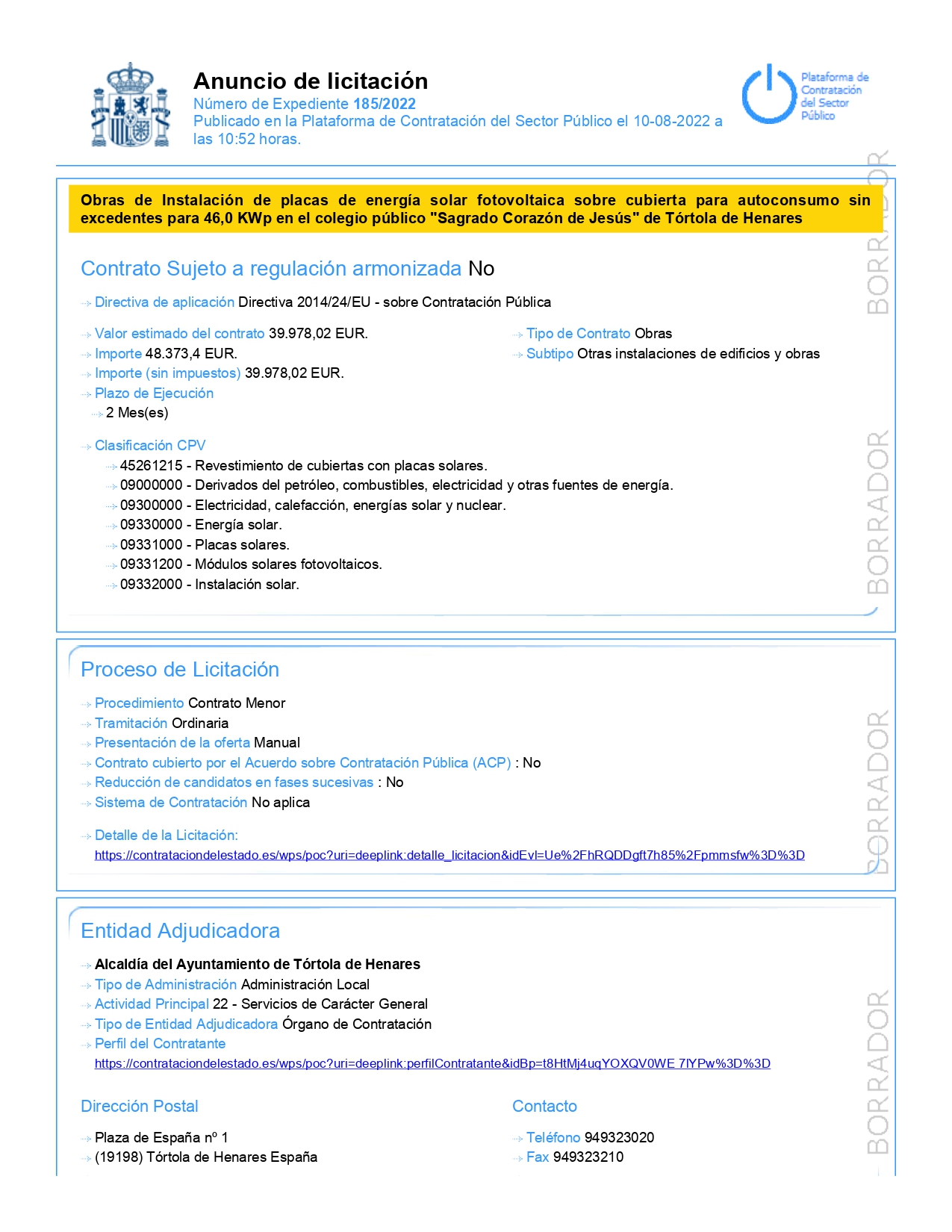 20220810 ANUNCIO PUBLICACIN PLATAFORMA CONTRATACIN DEL ESTADO Page0001 20220810 ANUNCIO PUBLICACIN PLATAFORMA CONTRATACIN DEL ESTADO Page0001
