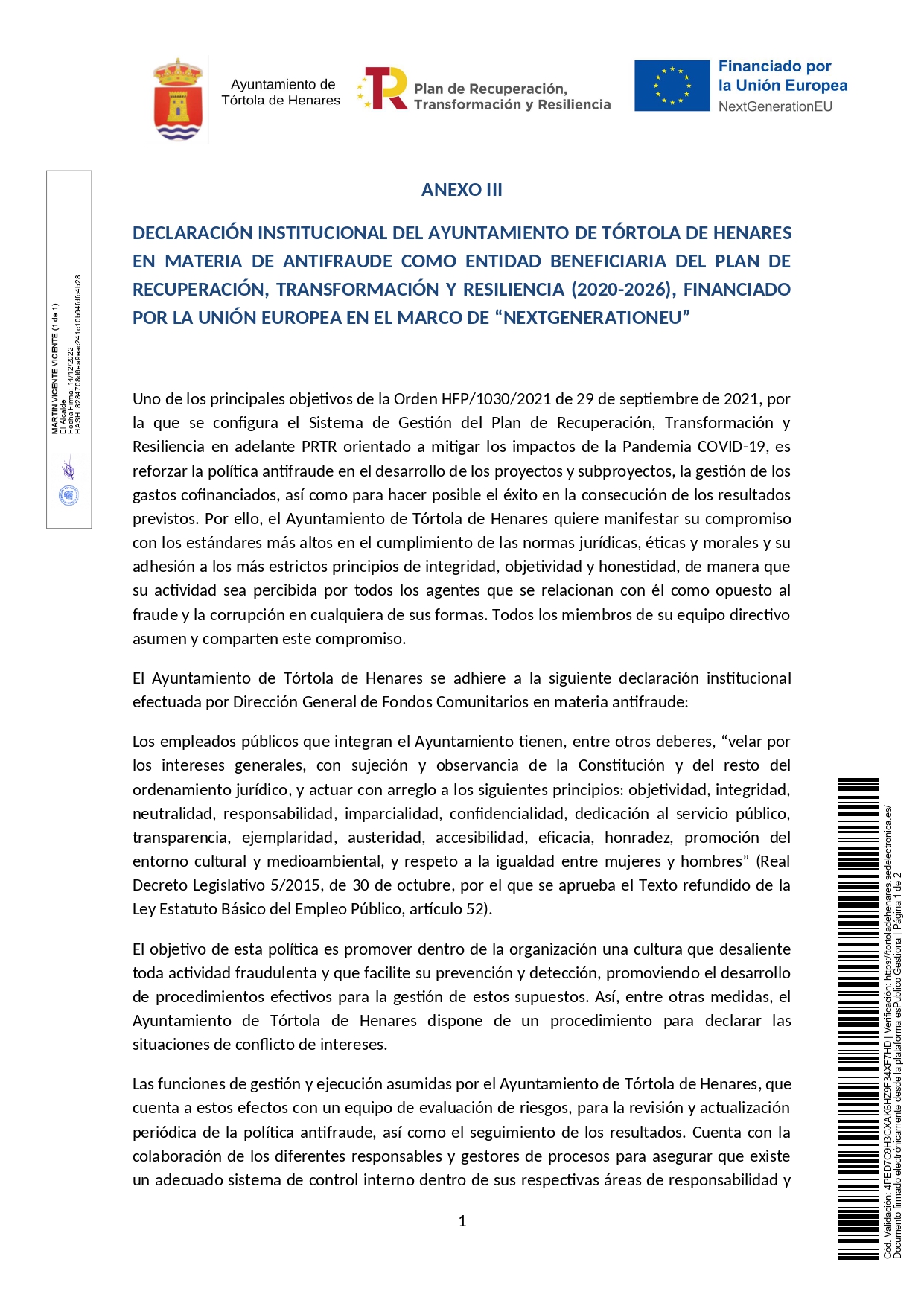 20221214 Otros ANEXO III DECLARACIN INSTITUCIONAL ANTIFRAUDE Page0001 20221214 Otros ANEXO III DECLARACIN INSTITUCIONAL ANTIFRAUDE Page0001