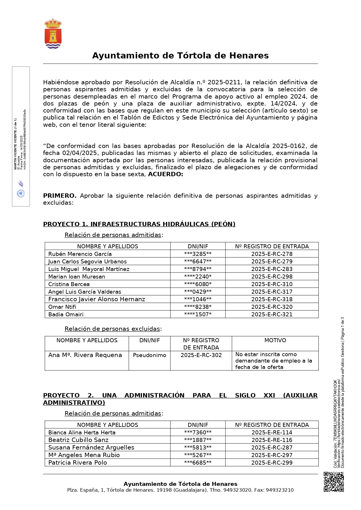 20250514 Publicacin Anuncio Publicacin Relacin Admitidos Y Excluidos Definitiva Page0001