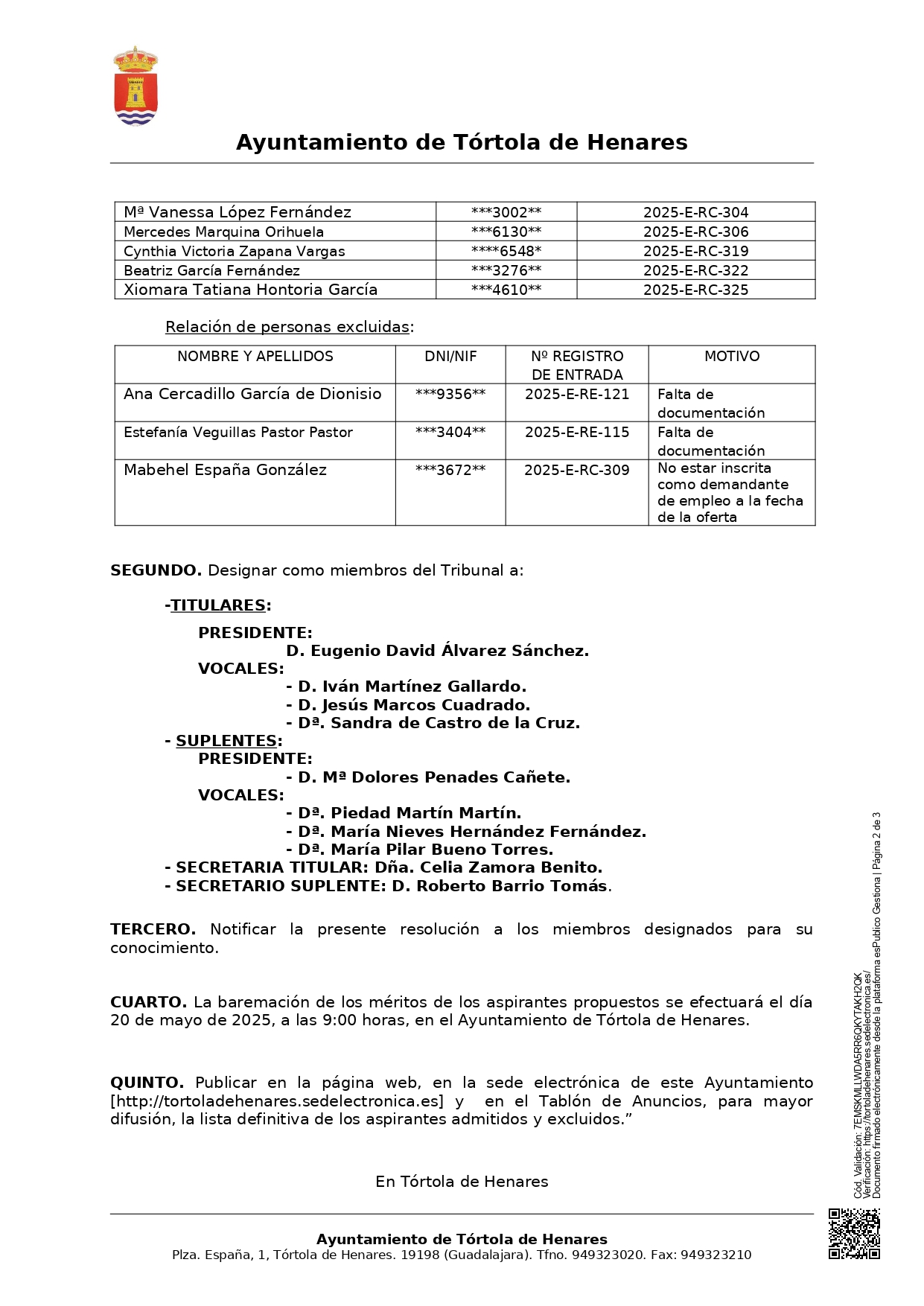 20250514 Publicacin Anuncio Publicacin Relacin Admitidos Y Excluidos Definitiva Page0002