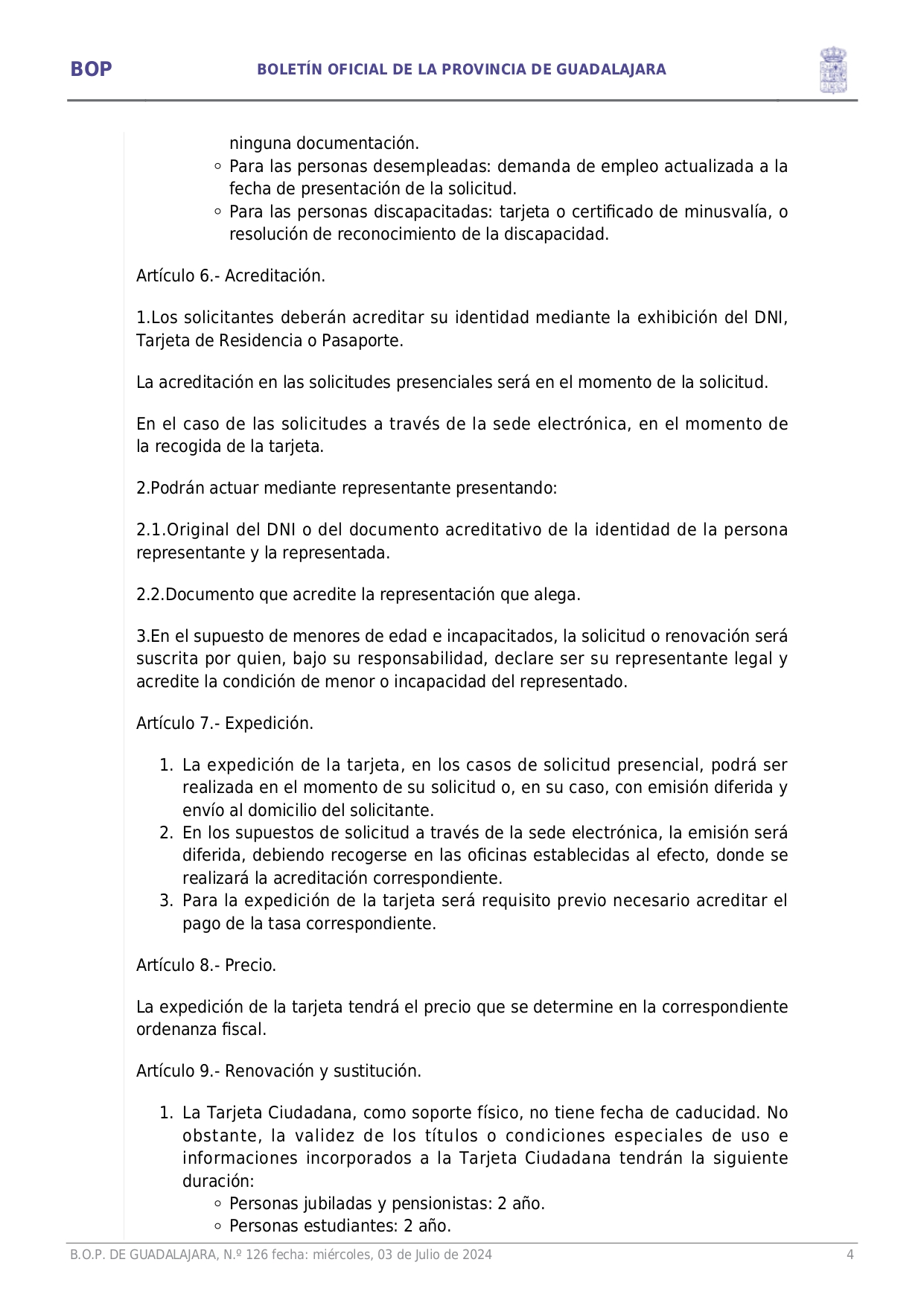 Aprobacin Definitiva Ordenanza Reguladora Condiciones Solicitud Expedicin Y Uso Tarjeta Ciudadana Page004