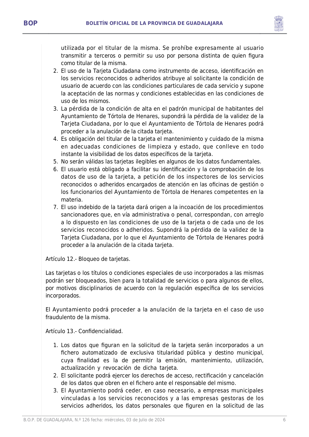 Aprobacin Definitiva Ordenanza Reguladora Condiciones Solicitud Expedicin Y Uso Tarjeta Ciudadana Page006