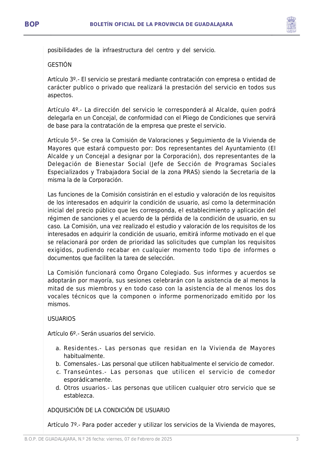 Aprobacin Definitiva Del Rgimen Interior De La Vivienda De Mayores De Trtola De Henares Page003 Aprobacin Definitiva Del Rgimen Interior De La Vivienda De Mayores De Trtola De Henares Page003