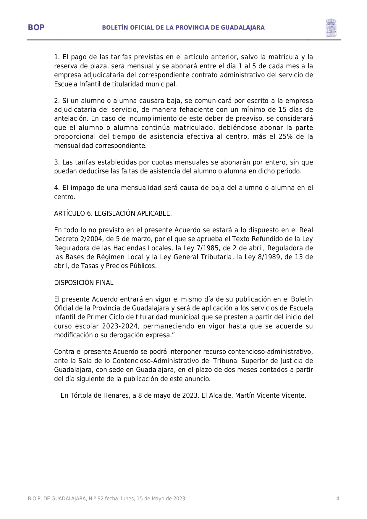 Aprobacin Provisional Acuerdo Regulador Precio Pblico Prestacin Servicio Escuela Infantil Page004 Aprobacin Provisional Acuerdo Regulador Precio Pblico Prestacin Servicio Escuela Infantil Page004