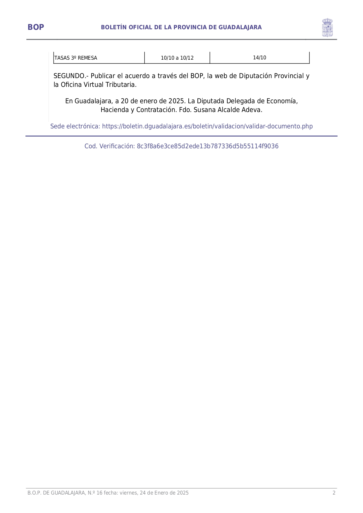 Calendario De Pagos Servicio Provincial Recaudacin 2025 Page002 Calendario De Pagos Servicio Provincial Recaudacin 2025 Page002