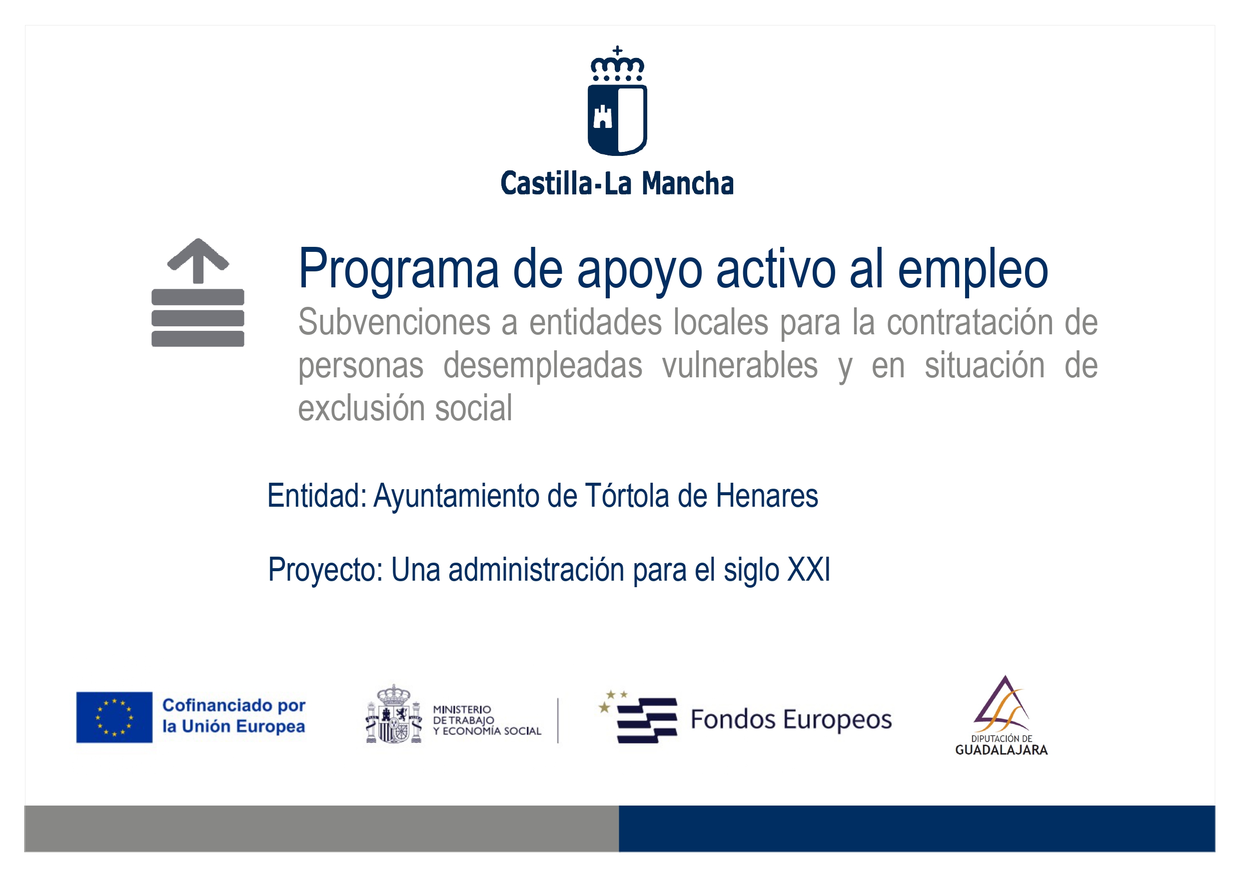 Cartel Plan Empleo 23 GU Una Administracin Para El Siglo XXI