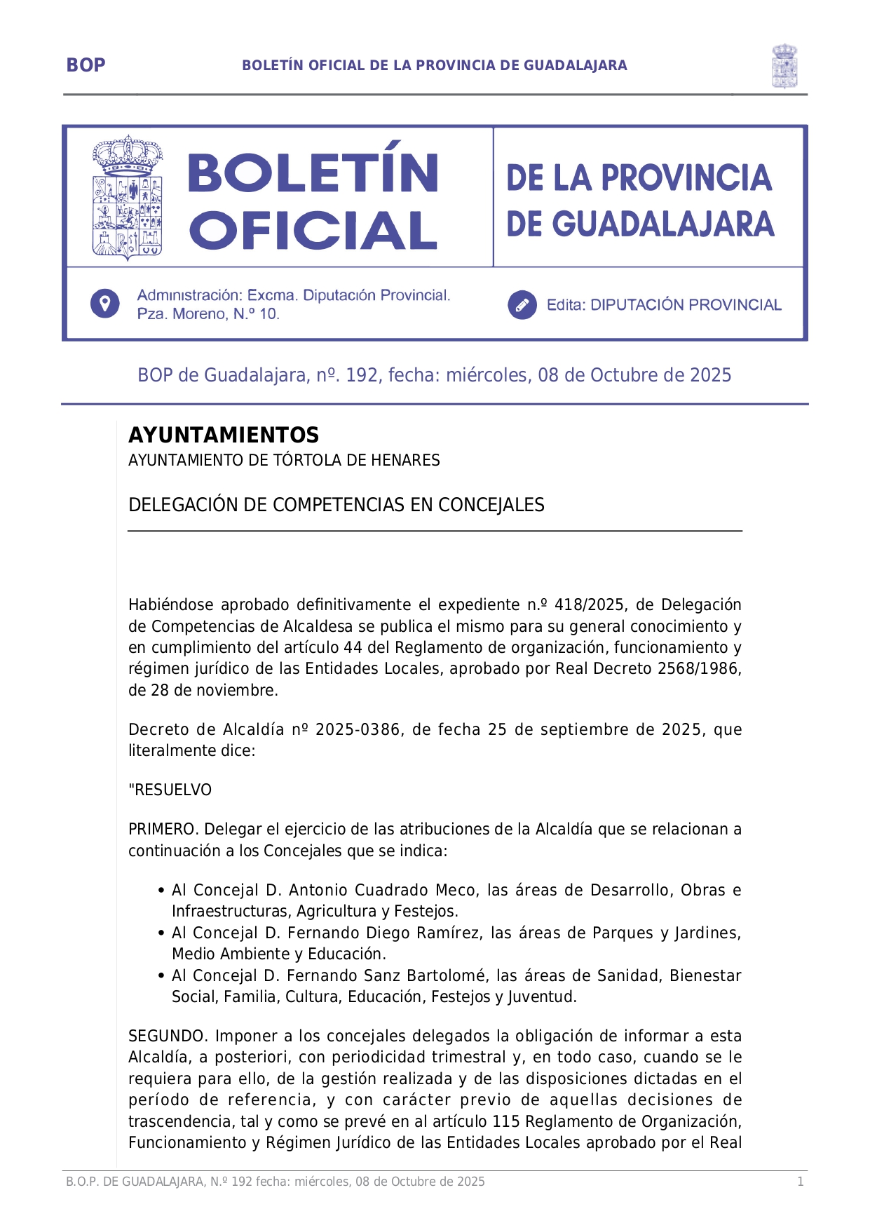 Delegacin De Competencias En Concejales Page001