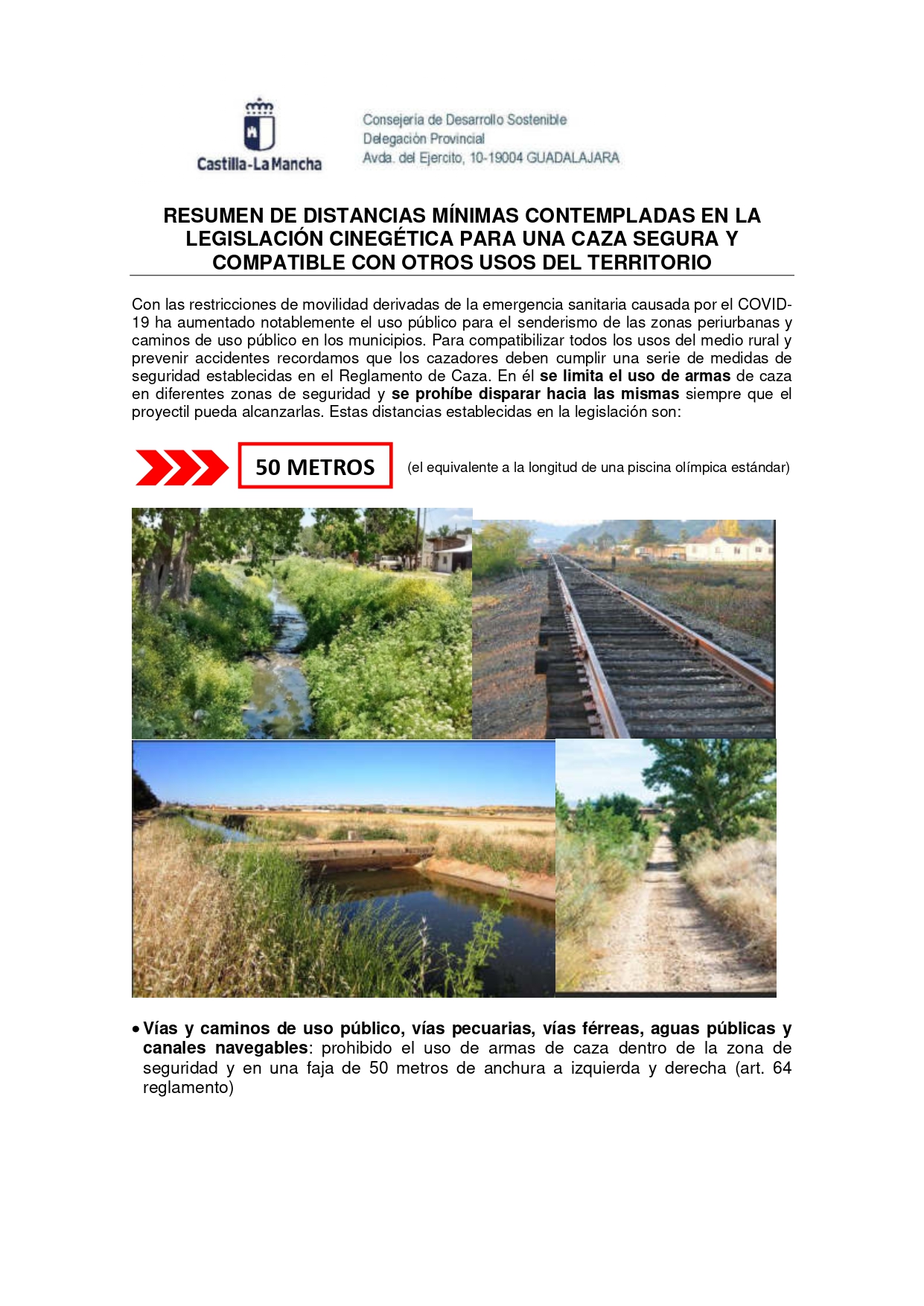 Distancias Mnimas En La Legislacin Cinegtica Para Una Caza Segura Y Compatible Con Otros Usos Del Territorio Page0003