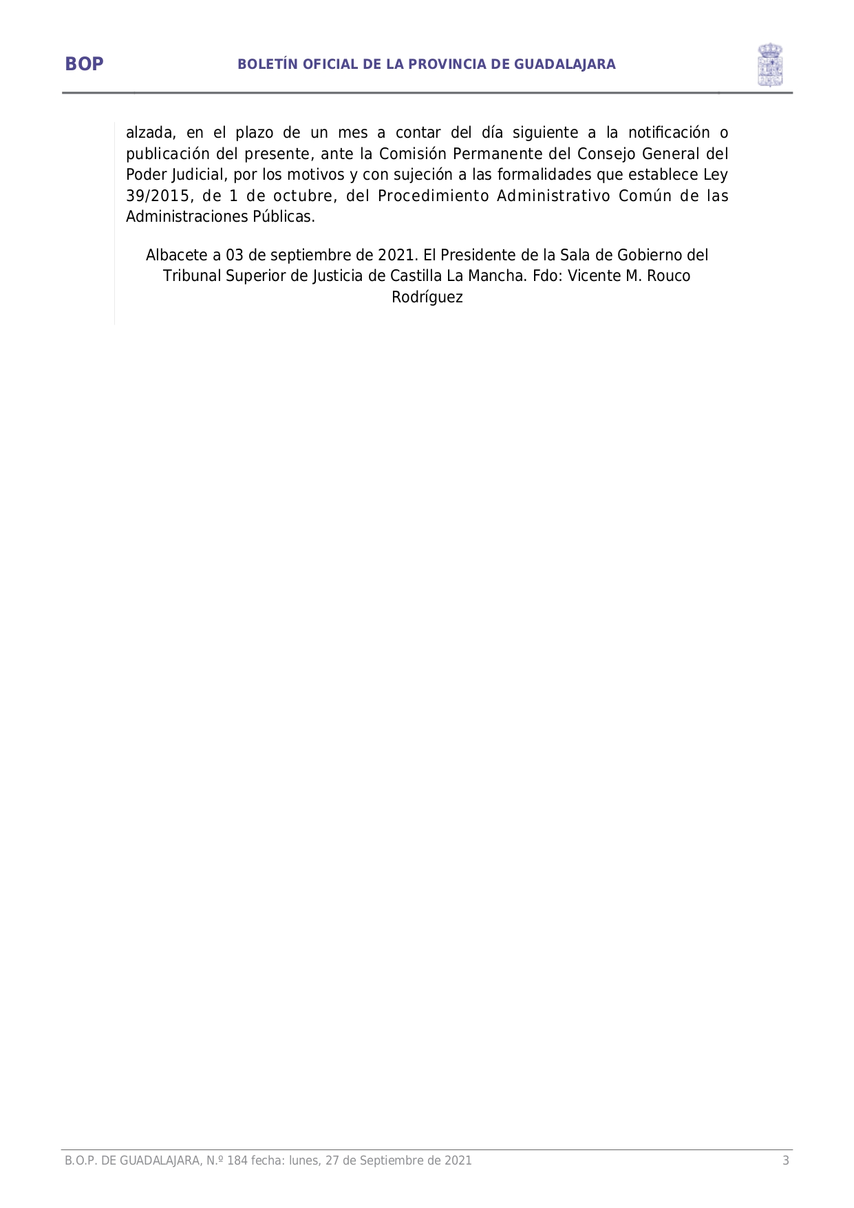 Nombramientos De Jueces De Paz En La Provincia De Guadalajara Page0003 Nombramientos De Jueces De Paz En La Provincia De Guadalajara Page0003